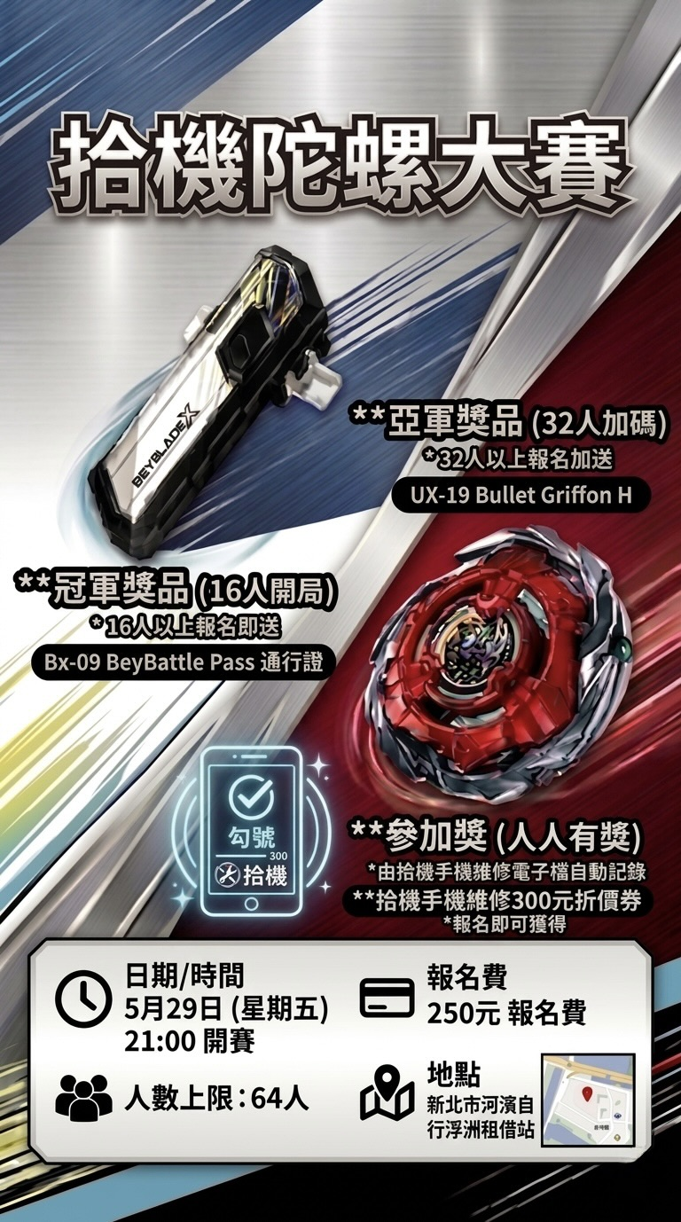 拾機陀螺大賽 - 通行證爭奪戰