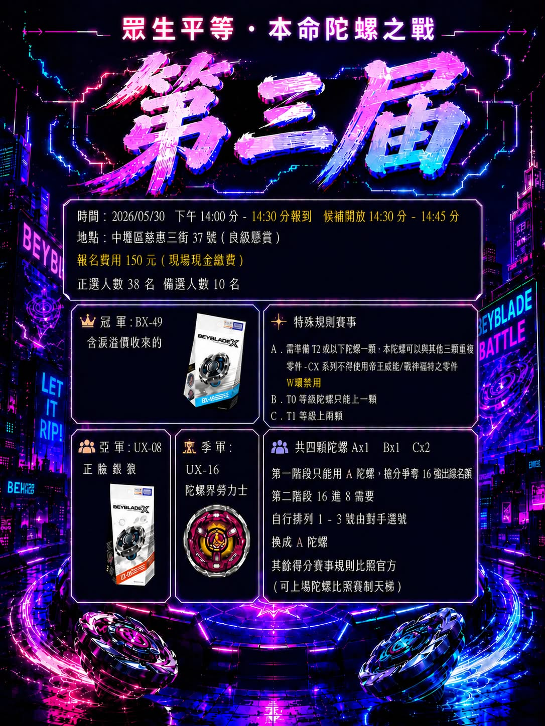 眾生平等・本命陀螺之戰 第三屆