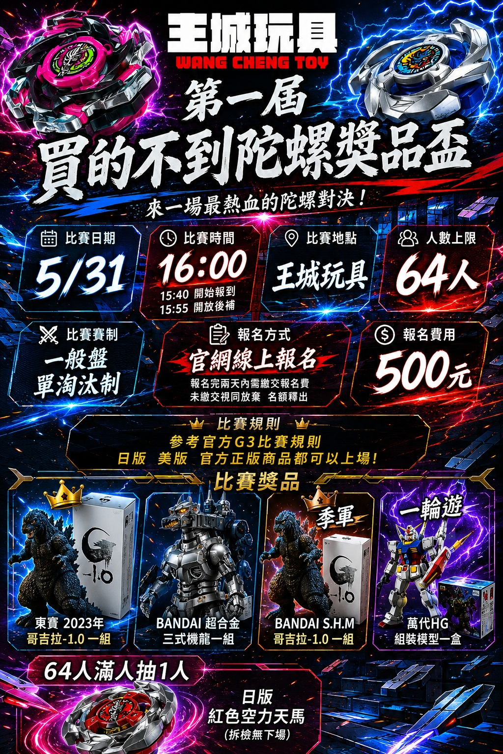 第一屆 買的不到陀螺獎品盃