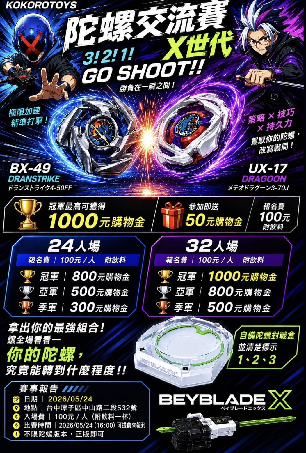 Kokorotoys 陀螺交流賽